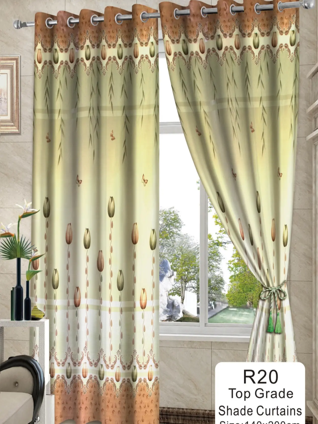 New Curtain 140x190cm Design Window Kurtina Curtina for Door Room Home Decoration R-Series Window