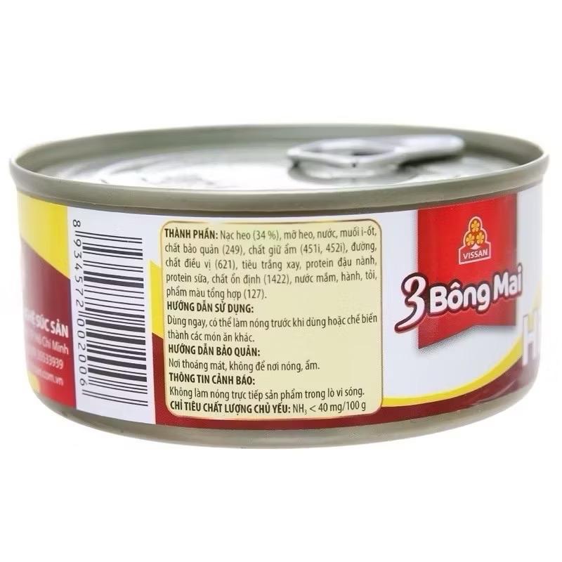 Combo 5 hộp Heo 2 lát 3 bông mai Vissan hộp 150g - Sản phẩm mới nhất 5