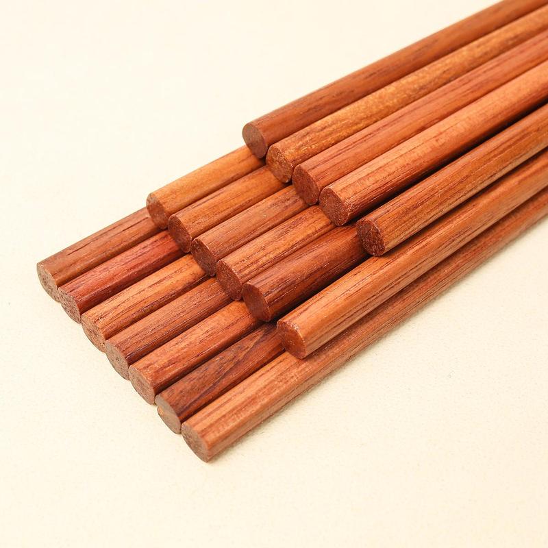 Product Introduction of Wooden Chopsticks, 10 Pairs Reusable Chinese Chopsticks, Natural Health Restaurant Chopsticks, Kitchen Utensils for Home Dining Room Picnic 7