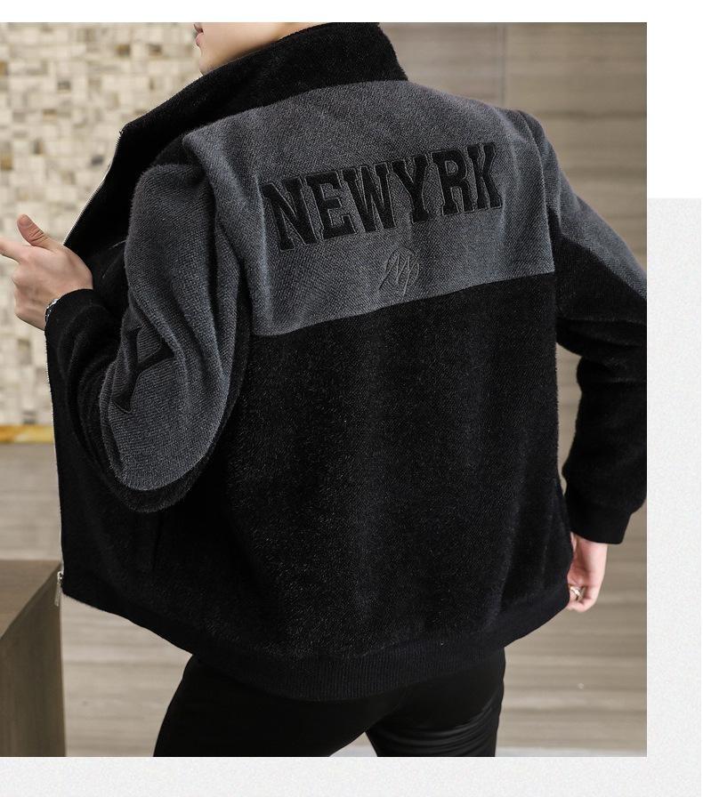 Product Introduction of 2024 new men's letter casual jacket, zipper cardigan design, comfortable and soft fabric, casual and versatile. 12