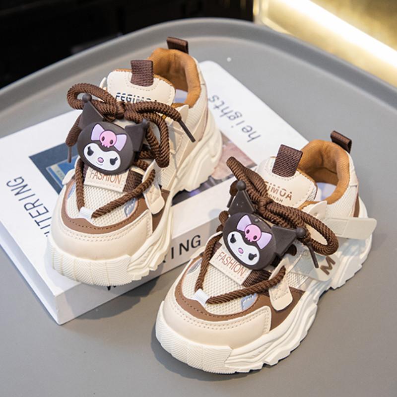 Product Introduction of 2025 Children Fashion Kuromi Sneakers for Girls Spring New Korean Style Soft Bottom Anti-slippery Versatile Chic School Sports Shoes 8