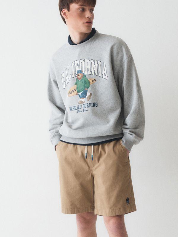 WHOAU Quần Steve Basic Shorts_WHTHE2501M