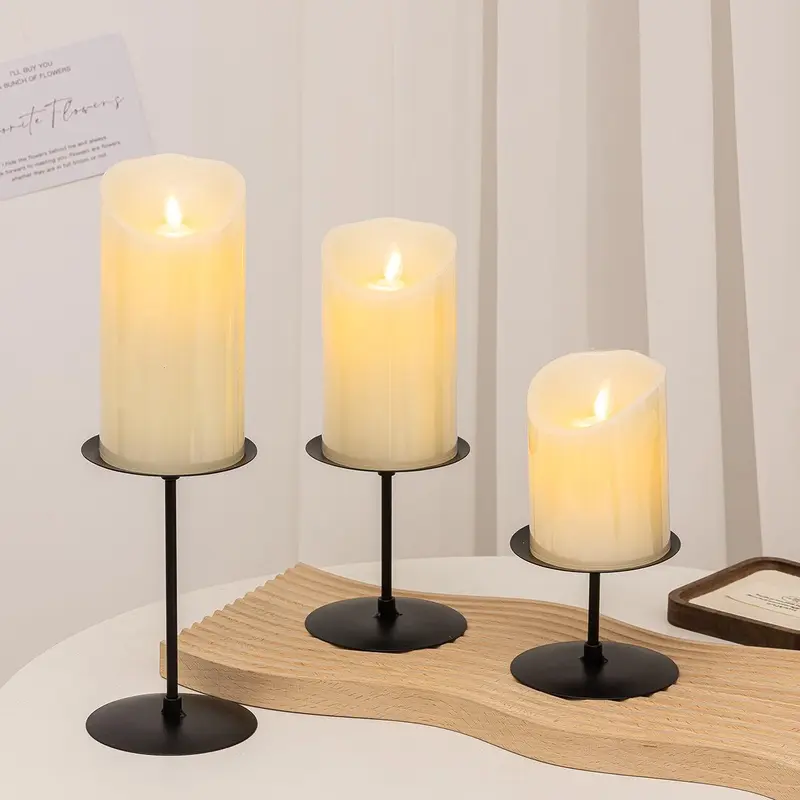 Iron Craft Candle Holder without Candle, 1 Set Elegant Candle Holder, Decorative Candle Holder for Home Dining Table, Wedding, Restaurant, Hall, Ornaments 7