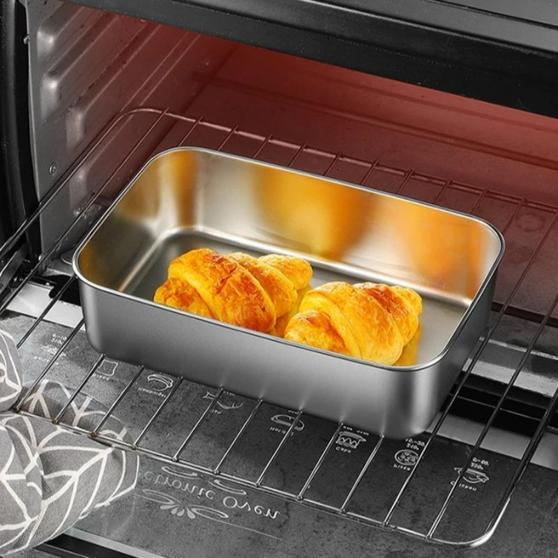 Stainless Steel Food Container with Lids Rectangle Food Fresh-keeping Storage Box Kitchen Preservation Bento Box Picnic Tools 4