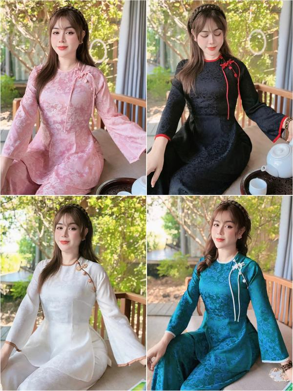 BỘ GẤM CỔ VIỀN (SD291) Pháp Phục Cách Tân, Đồ Lam, Bà Ba Women