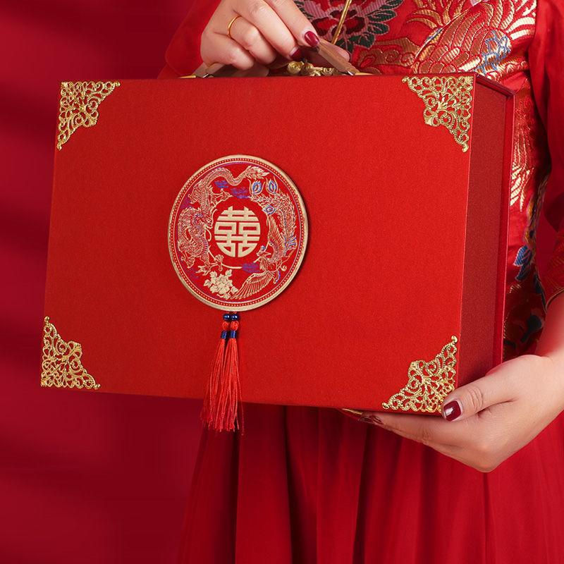 Hộp valy đựng nạp tài, trang sức cưới, sính lễ cưới (TRUNG)