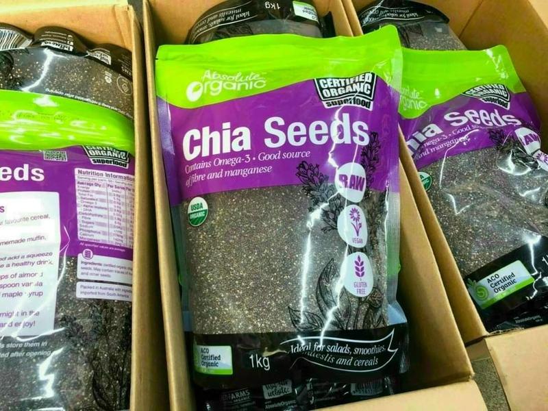 HẠT CHIA TÍM HỮU CƠ ABSOLUTE ORAGNIC TÚI 1KG 1