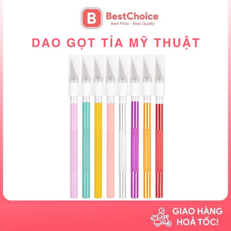 Dao Cắt Tỉa Hình Dán Nghệ Thuật Dao Tỉa Washi Tape Sticker Dán Sổ Bullet Journal Tiện Lợi Kèm Lưỡi Dao