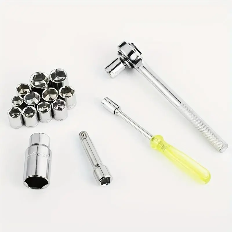 Men's Household Tools, Car Motorcycle Combination Tool Socket, Wrench Socket Combination, Car Tools, Professional Tools, Household and Daily Use Tools, Outdoor Tools, Female and Male Work Tools, Summer Essentials, Car Parts, Hardware Tools 2
