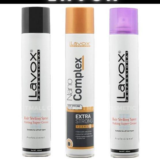 Keo Xịt Tóc Giữ Nếp Cứng & Mềm LAVOX 420ml - Tạo Kiểu Tóc Nam và Nữ