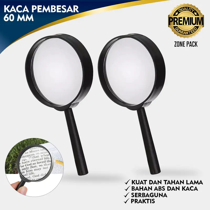 Kaca Pembesar 60 mm | Loupe Magnifying Glass | Lup Kaca Pembesar 0