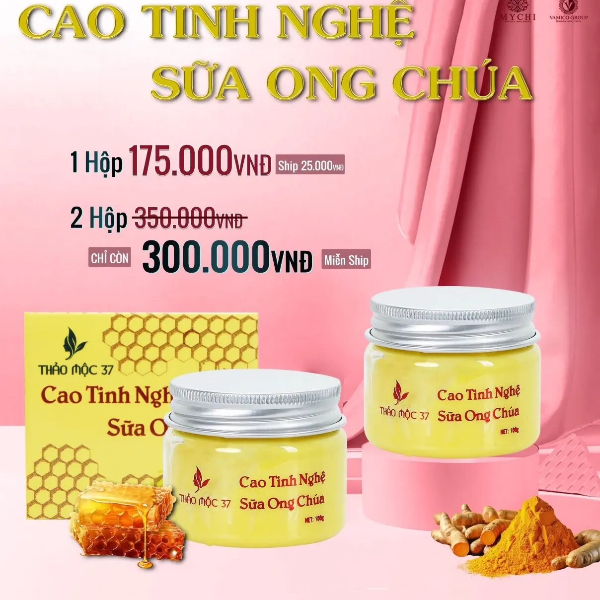 Sỉ 5h Cao Tinh Nghệ Sữa Ong Chúa Thảo Mộc 37