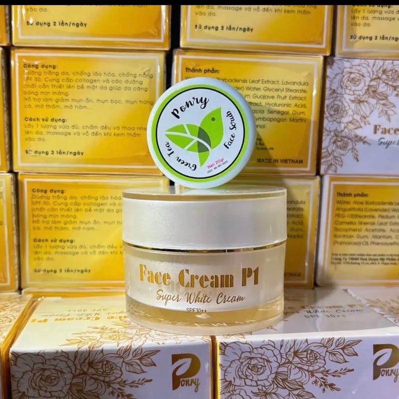 KEM FACE NHUNG P1 PONRY 10gm làm trắng da mặt