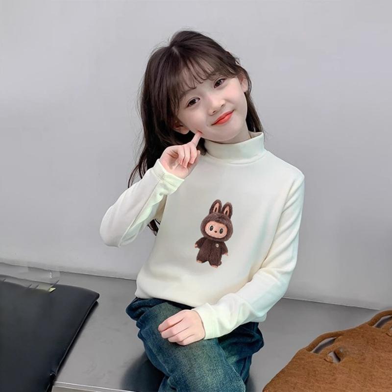 Áo giữ nhiệt thu đông bé gái 16-45kg, chất nỉ lông thỏ mềm mịn. Áo giữ nhiệt bé gái 6-15 tuổi. Áo giữ nhiệt Labubu bé gái dài tay 3