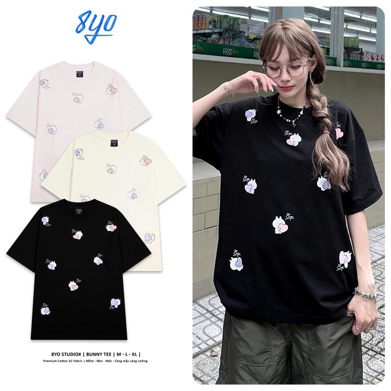 Áo Thun 8YO BUNNY Tee Unisex Local Brand Cotton Cổ Tròn Nữ Top Women