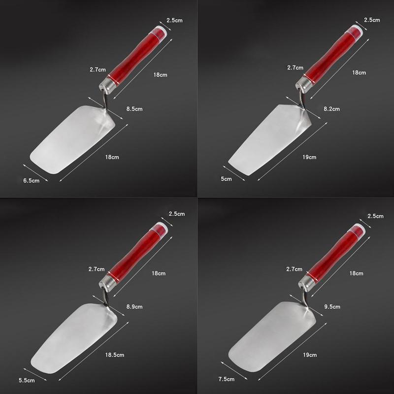 Product Introduction of Stainless Steel Spatula One-piece Stainless Steel Dish Spoon Small Shovel Forging Masonry Tool Y8T4 27
