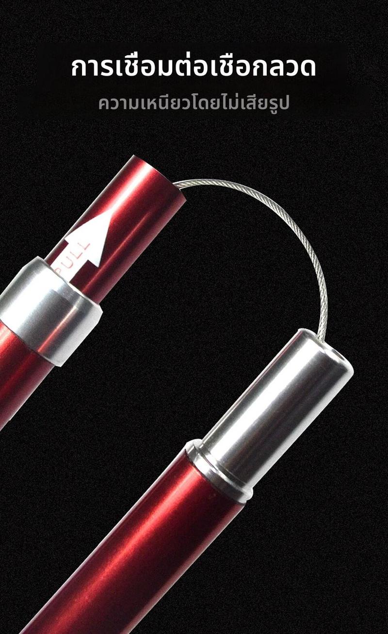 Product Introduction of Gậy Đi Bộ Đường Dài Có Thể Gập Lại Ngoài Trời, 5 Phần, Cầm Tay, Thích Hợp Để Cắm Trại Và Đi Bộ Đường Dài, Tongkat Đi Bộ Đường Dài, Thích Hợp Cho Người Già, Kính Viễn Vọng Bắc Âu, Dễ Mang Theo Trong Túi, 1 Cái 4