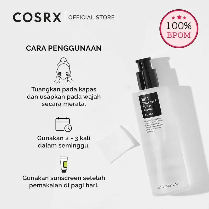 COSRX BHA Blackhead Power Liquid 100 Ml - Toner Eksfoliator Untuk Komedo Hitam(Essence Untuk Blackhead) - Skincare 3