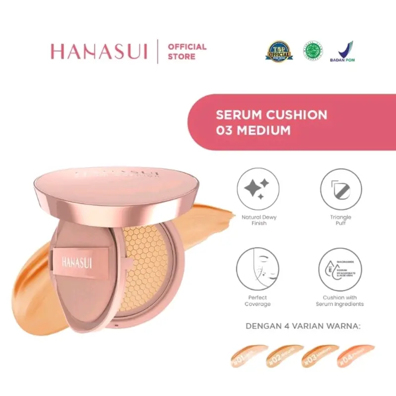 Cushion Hanasui Medium Coverage Wajah 5