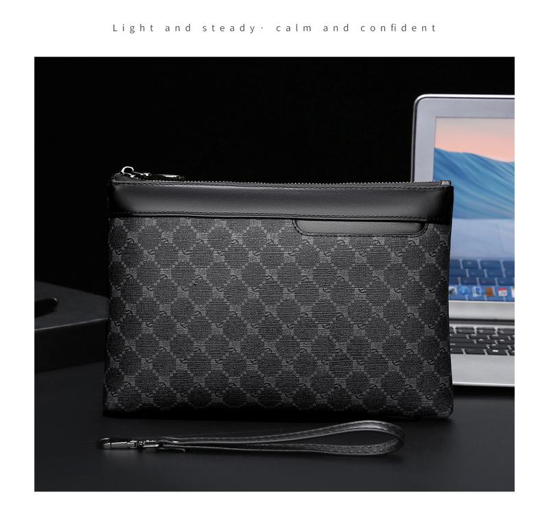 Product Introduction of Women's Handbag Bag Men's Clutch Large Capacity Handbag Envelope Bag Casual Fashion Small Bag Clip Bag Trendy Bag Clutch 12