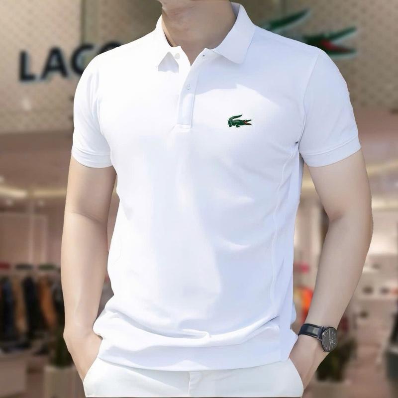 Áo Polo Nam Tay Ngắn Cotton Co Giản Nhẹ - Hàng Mới Nhất - Menswear, Ngăn Tay, Có Cố - Shirt 0