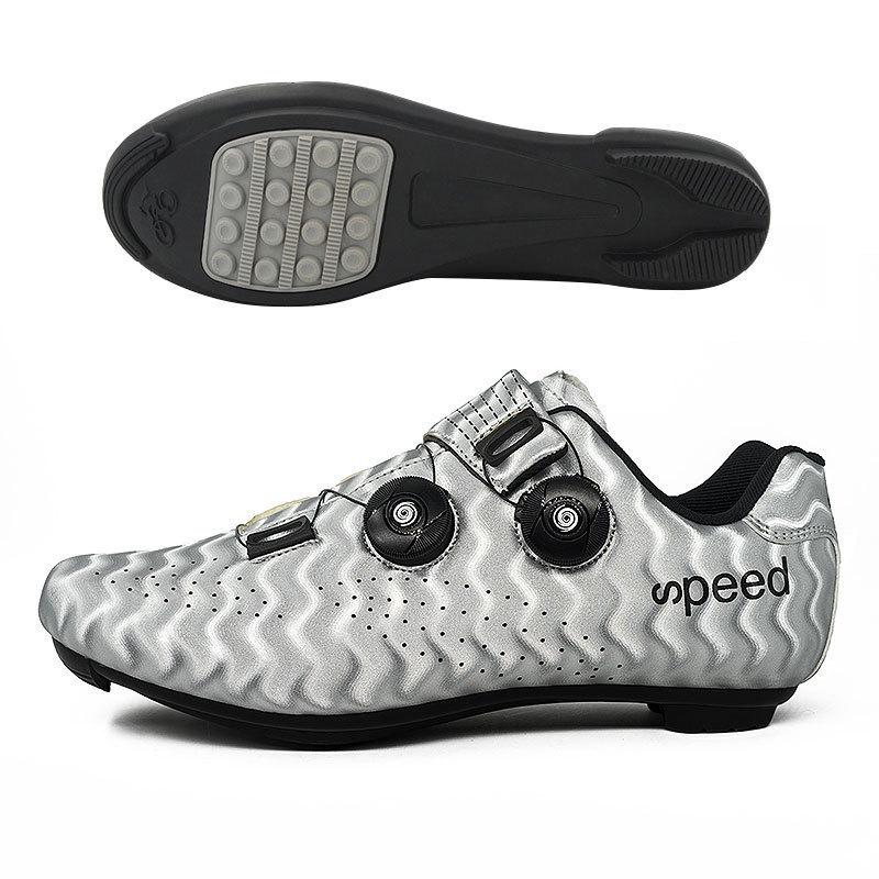 Product Introduction of Factory Direct Sale Road Race Outdoor Bicycle Cycling Shoes Double Swivel Buckle Large Size Export Lockable Cycling Shoes No 23