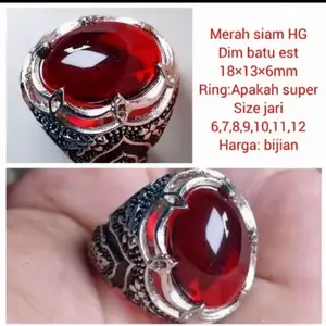 cincik akik merah delima klasik