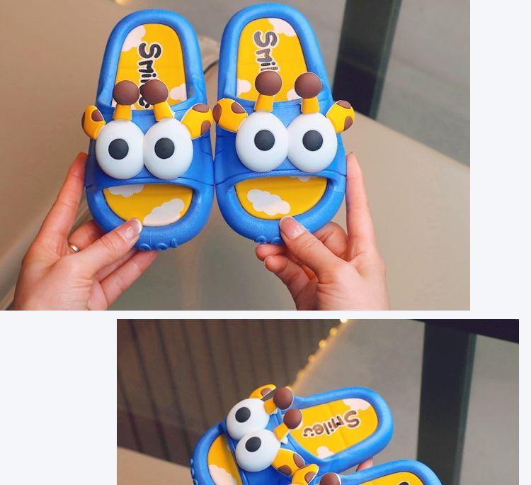 Product Introduction of Children's Slippers Girls' Summer Cute Cartoon Bath Baby Non-Slip Bathroom Outer and Inner Wear Boys Household Sandals 17