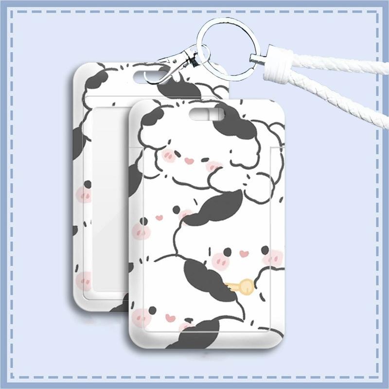 KAQAWAI CAHOL ID CARD HOLDER MOTIF KAWAII TEMPAT KARTU PHOTOCARD PHOTO CARD tali lembut warna cerah 1