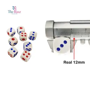 dadu ukuran 12x12mm /15×15mm / 20x20mm dadu plastik / dadu mainan.