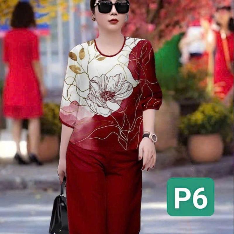 Somiafashion BỘ KIM CƯƠNG - Đồ bộ trung niên hàng thiết kế nhà SOMIA dáng suông, trẻ trung, năng động, tôn dáng cực tốt, diện đi chơi đi làm cực xinh 5