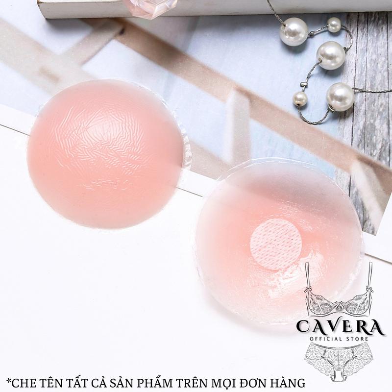 Hộp 10 miếng dán ngực silicon sử dụng nhiều lần CAVERA D306 Nữ Cao Su Women 5