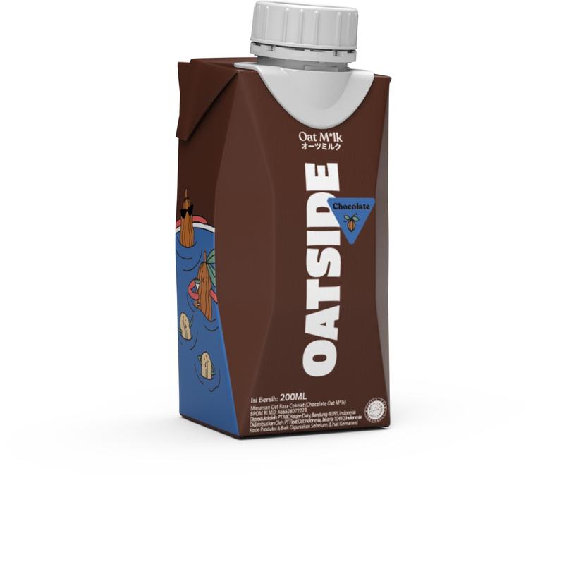 OATSIDE Mix Cap Oat Milk Barista Blend Chocolate Coffee 200ml (6pcs) (Kemasan Tutup Botol) | Susu Oat Barista Blend Cokelat Kopi 2