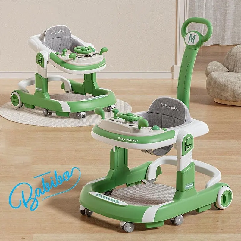 Xe tập đi cho bé Cao Cấp BABIBO KIDS tặng kèm bàn đồ chơi có cán đẩy và lót chân 1