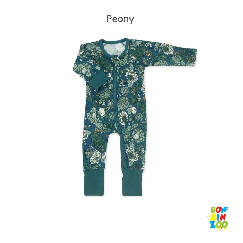 BONBINZOO - Sleepsuit Resleting Baby Newborn Sweet Blossom Series Jumper Anak Bayi 0 - 3 Tahun Toddler Kuning 3