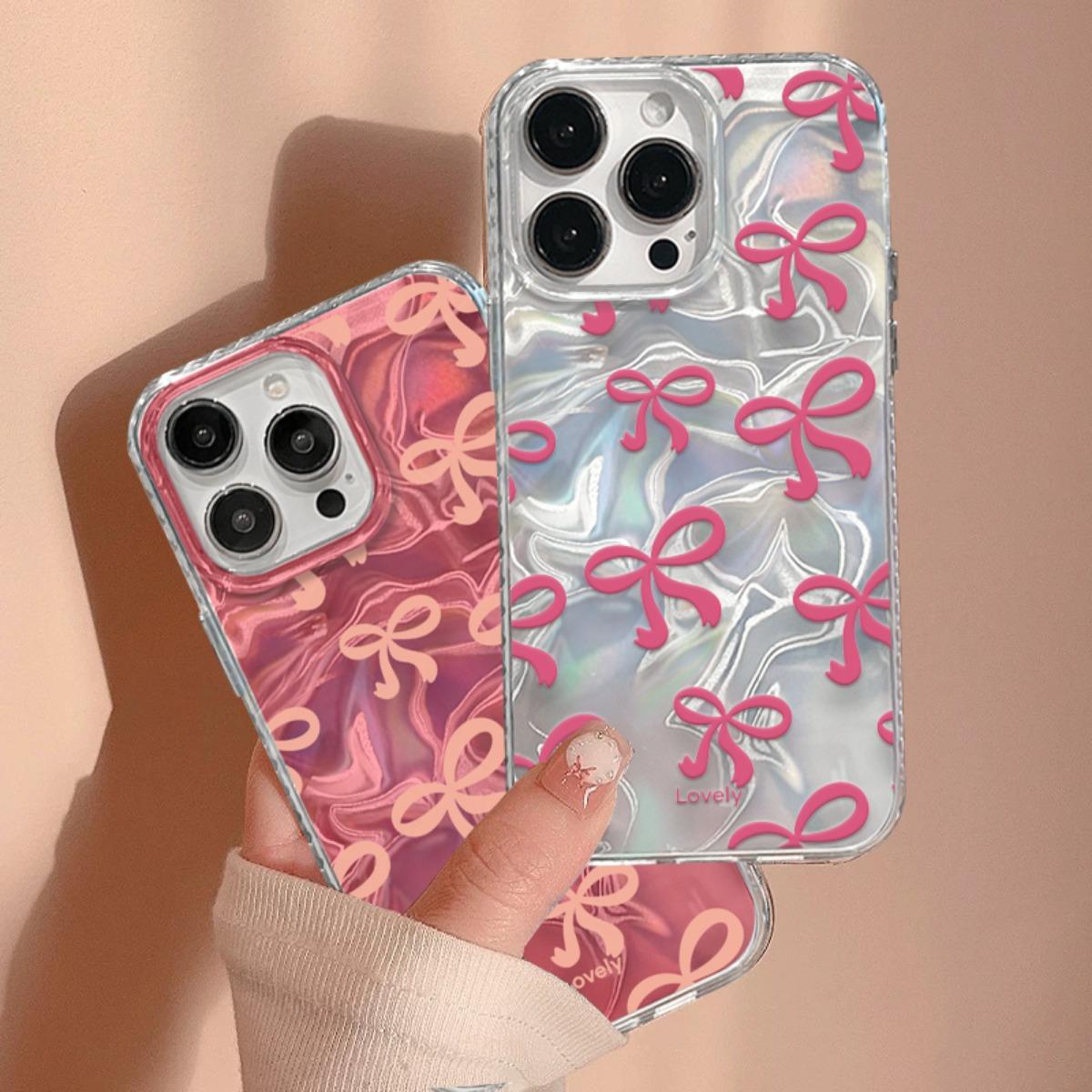 Casing Untuk hp Realme Note 60 Note50 C63 C65 C67 C61 C53 C55 C51 C35 C11 2021 10 C33 C31 C30 C30S C15 C12 C25 C21Y 5i 6i C3 C2 Lovely Pink Bow Knot Ripple Luster ponsel aksesoris handphone SoftCase Casing Untuk hp Realme Note 60 Note50 C63 C65 C67 C61 C53 C55 C51 C35 C11 2021 10 C33 C31 C30 C30S C15 C12 C25 C21Y 5i 6i C3 C2 Lovely Pink Bow Knot Ripple Luster ponsel aksesoris handphone SoftCase