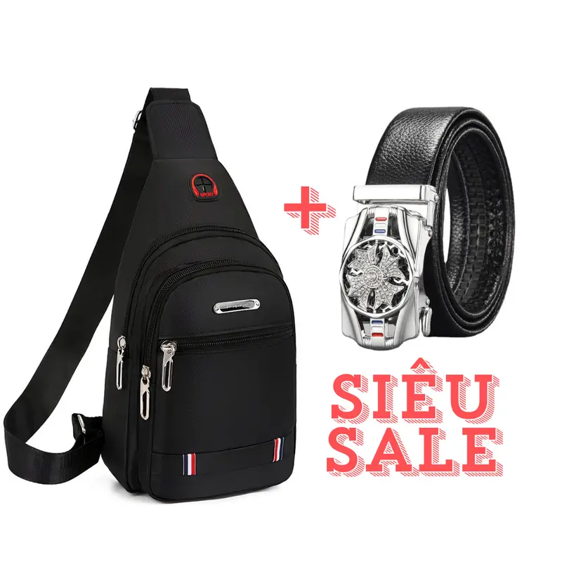 Combo Túi đeo chéo và thắt lưng (Bao Tử) - Bag, Túi Bao Tử arm  bag Nam 0
