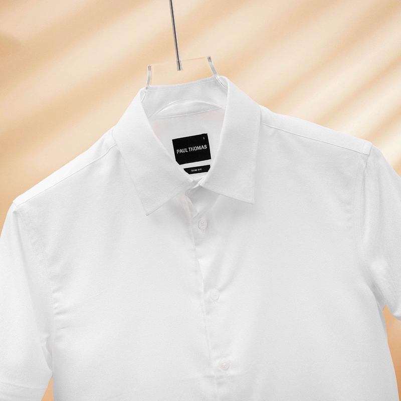 Sơ Mi Cộc Tay Trắng - Paul Thomas Menswear 3