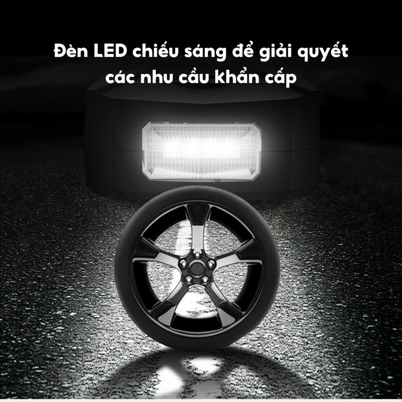 Máy Bơm Lốp Ô Tô Điện Tử Mini Cầm Tay Tự Ngắt Bơm Lốp Xe Hơi Tự Động Tiện Dụng Chất Lượng Cao 5