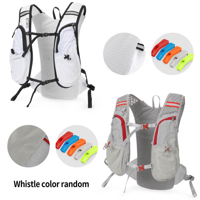 Unisex Colorblock & Letter Print Sports Water Backpack without Hydration Bladder, Sporty Lightweight Backpack for Running Cycling Hiking Skiing Camping, Running Vest, Sports & Outdoor Accessories 8
