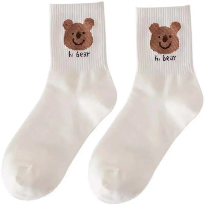 Tất nữ cổ ngắn dễ thương chất liệu cotton  phong cách Hàn Quốc 2023 TAHYCO TN04 1 ĐÔI 2