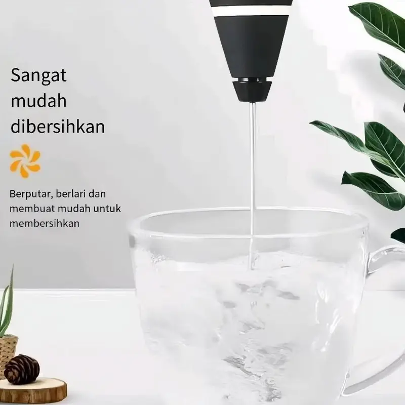 Hand Mixer mini Alat Kocok Telur Elektrik Pengaduk Kopi Elektrik Cappuccino Maker Mini Electric Pengocok Telur Pengaduk Telor 2