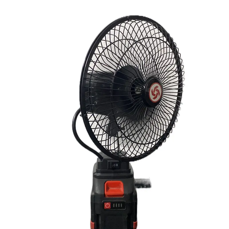 Quạt Pin 2 Tốc Độ Gió Có Chỉnh Tốc, Tốc Năng Xoay - Cánh Quạt 20cm, Lồng Quạt 22cm - Bảo Hành 6 Tháng QuạT Fan quạt tích điện pin trâu quat 1