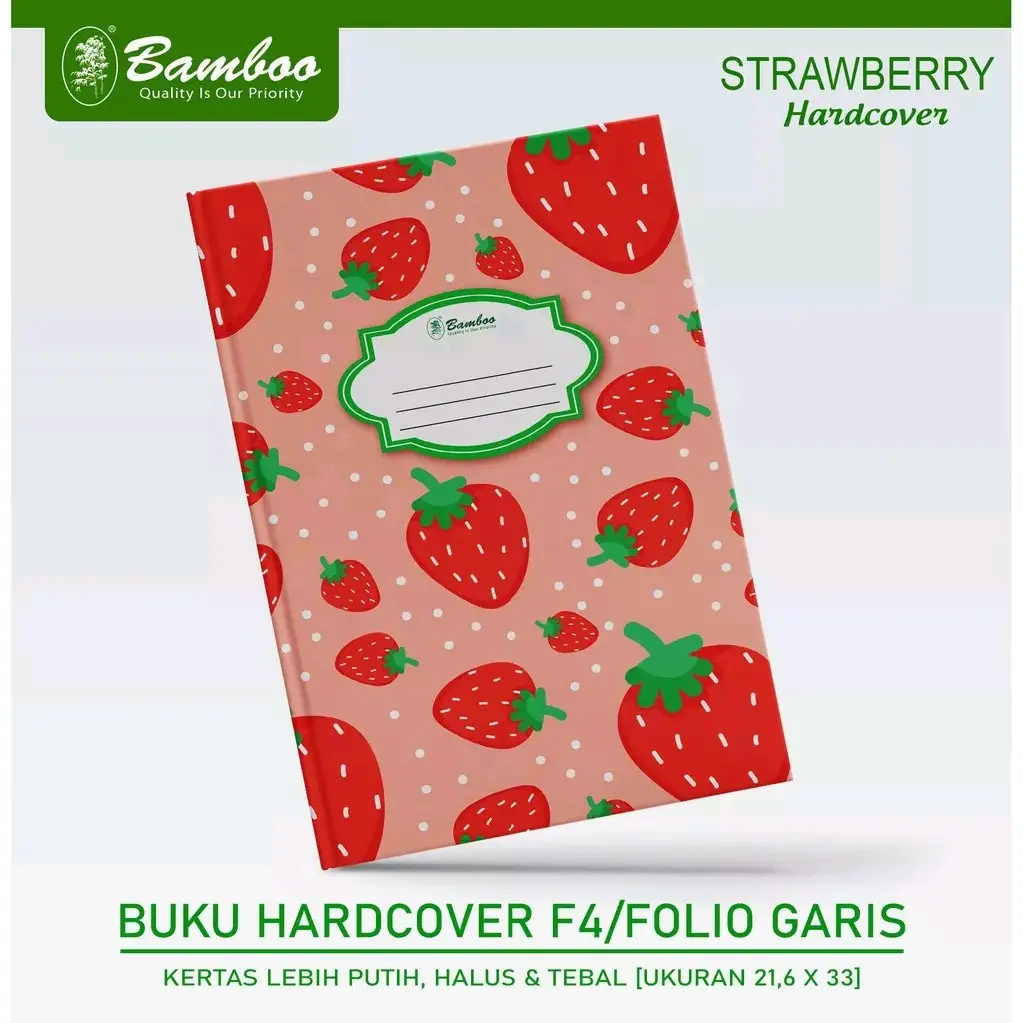 BUKU HARD COVER F4 - BUKU HARD COVER F4 BAMBOO - BUKU TULIS FOLIO - BUKU BAMBOO
