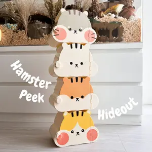 Hamster Peek Hideout | Hamster Hideout | Rumah Hamster Akrilik