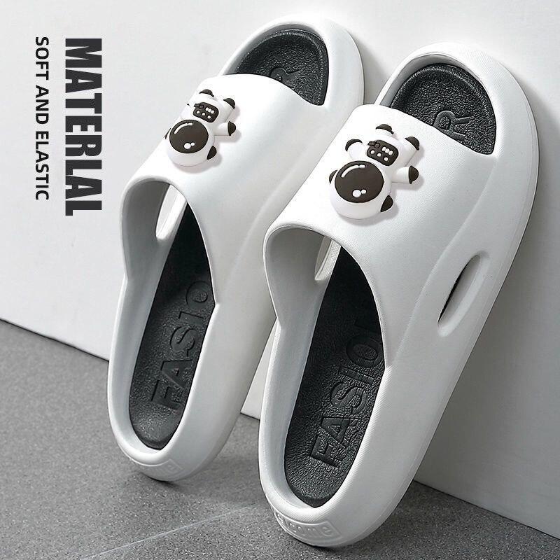 Cute Men Home Slippers Flops Women Soft Eva Thick Sole Slides Summer Sandals Couples Non Slip Bathroom Shoe 1