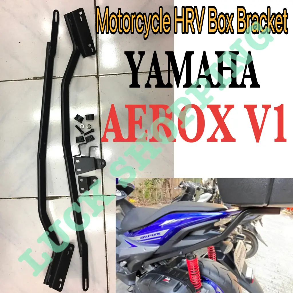 Motorcycle Yamaha Aerox V1 HRV Bracket Heavy Duty Rear Top Box Bracket ...