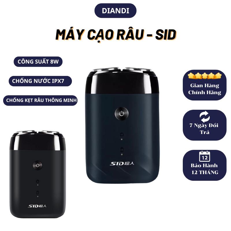 Máy cạo râu cao cấp SID RS215/RS210 công xuất 8W, chống nước ipX7. sạc typeC
