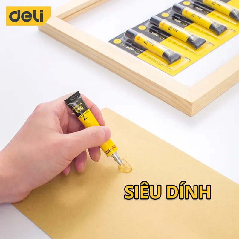 [LIFEDL157] Keo Siêu Dính Đa Năng Deli - 7ml/ 20ml - Có Thể Dán Trên Mọi Bề Mặt - Phù Hợp Sửa Chữa, Ghép Nối - 7140/7149 2