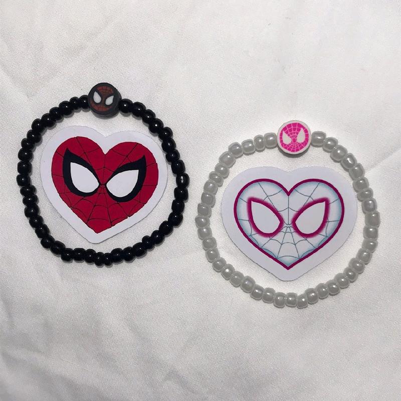Gelang Couple Spiderman Miles Morales & Gwen Stacy V3 | Gelang Spiderman | Gelang Couple Spiderman Karet Bracelets 2